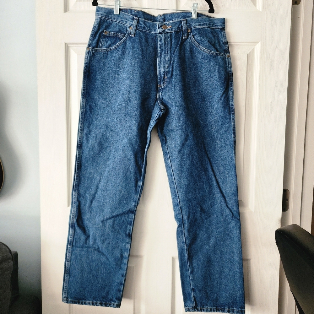 Wrangler Men's Regular Fit Blue Jeans